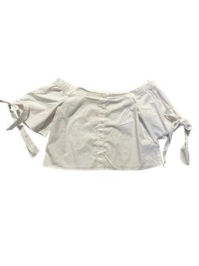 Forever 21 White Tie-Detail Top s